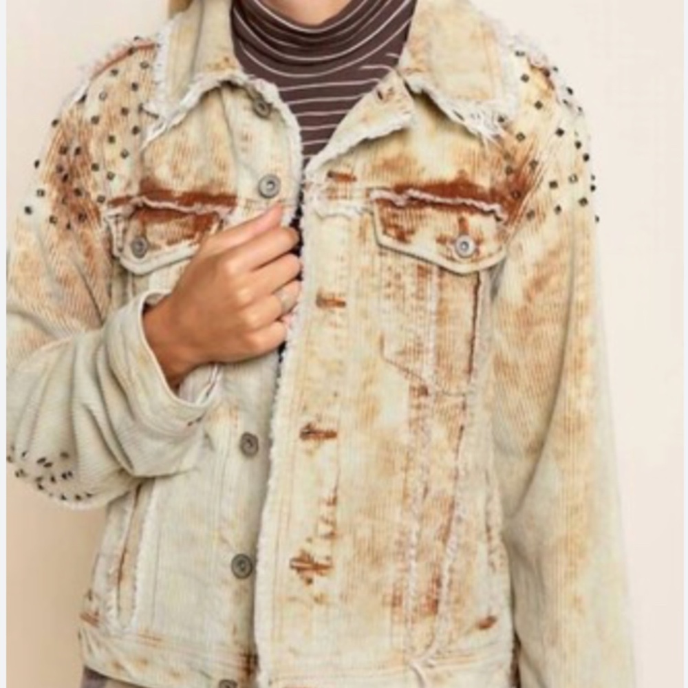 Studded Corduroy Jacket